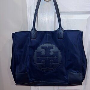 Tory Burch Women's Ella Patent Tote – Blue – Good Condition